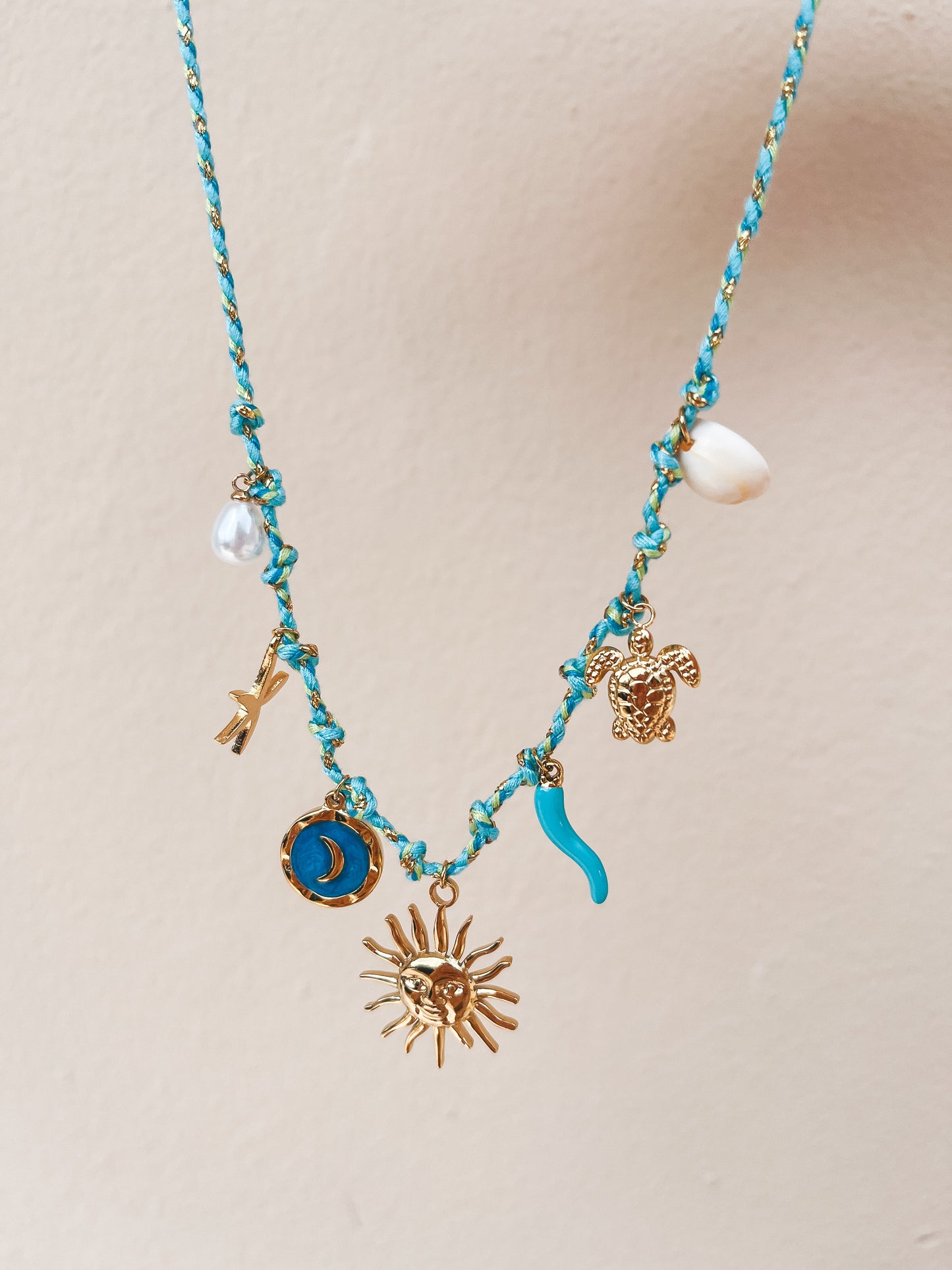 Mar Azul Charm Necklace
