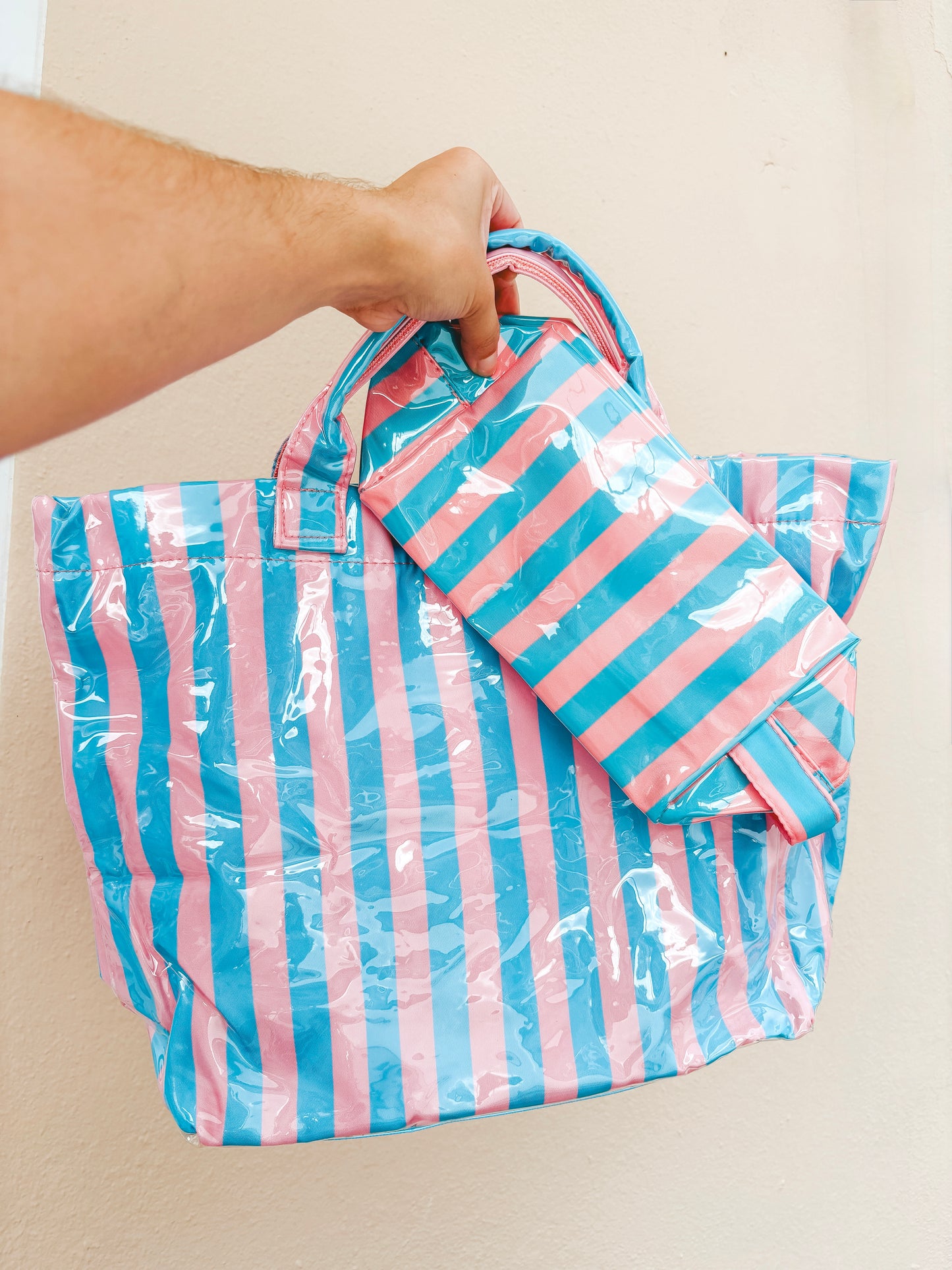 Blue & Pink Bag Set