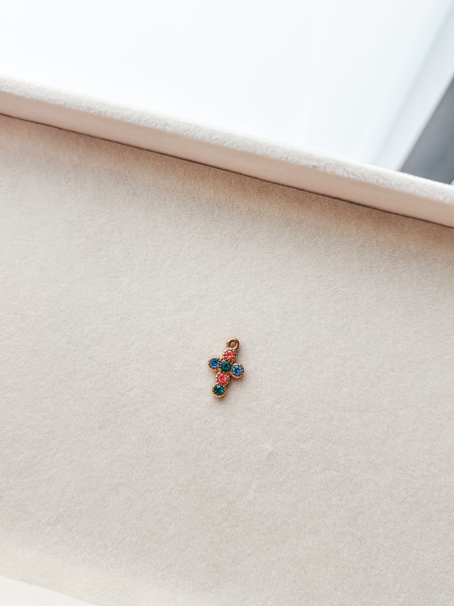 Colorful Cross Charm