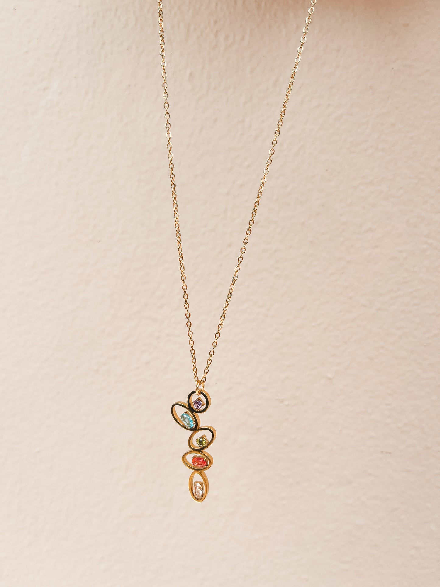 Rainbow Stone Necklace