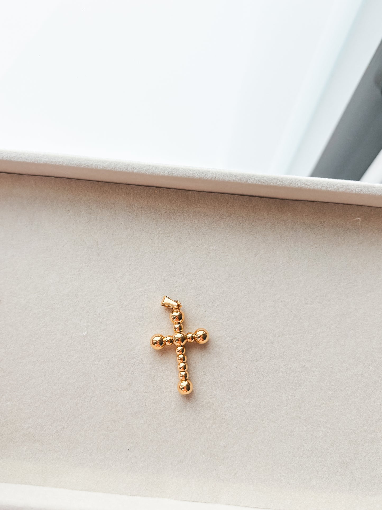 Golden Cross Charm