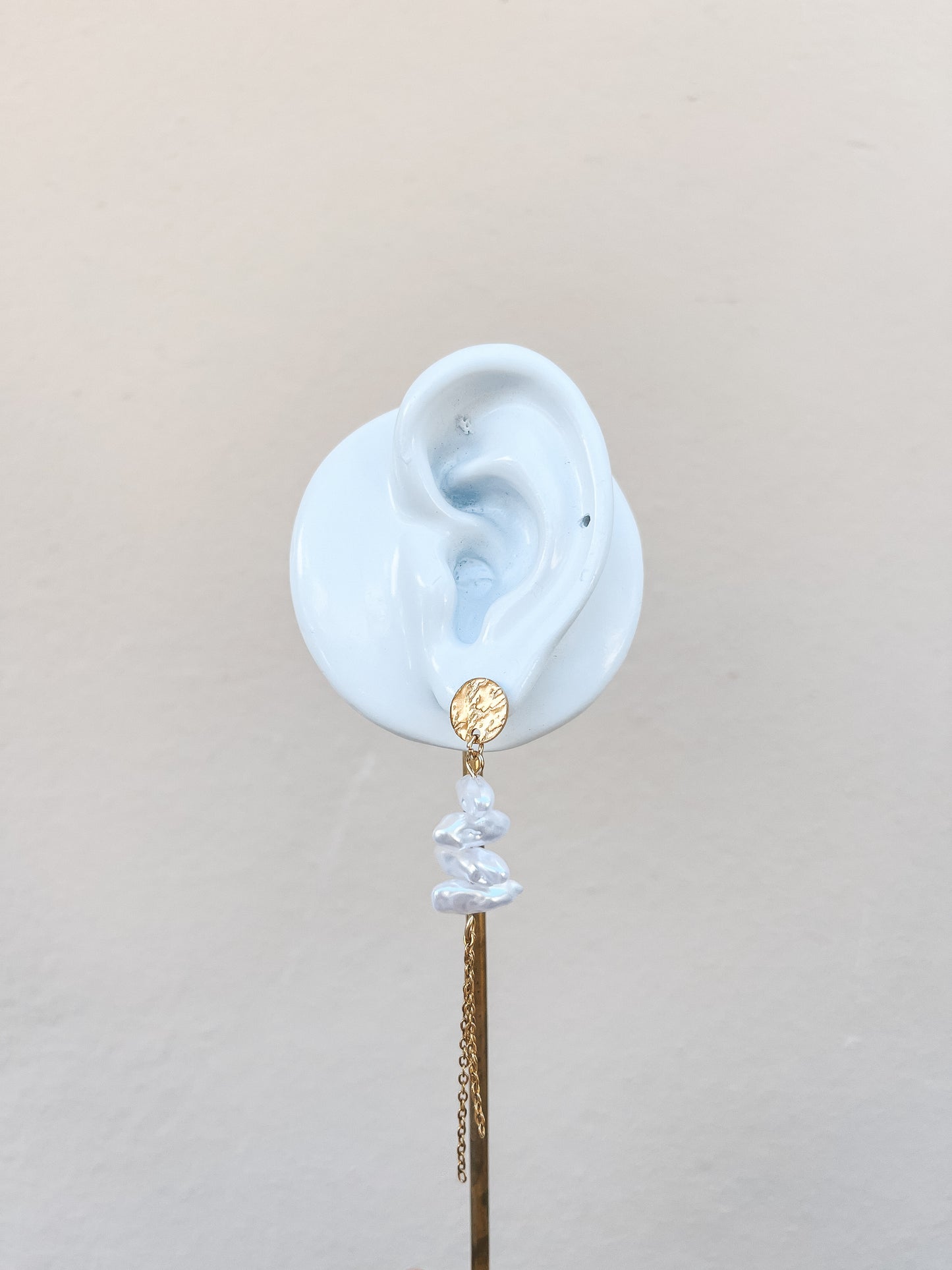 Golden Pearl Studs