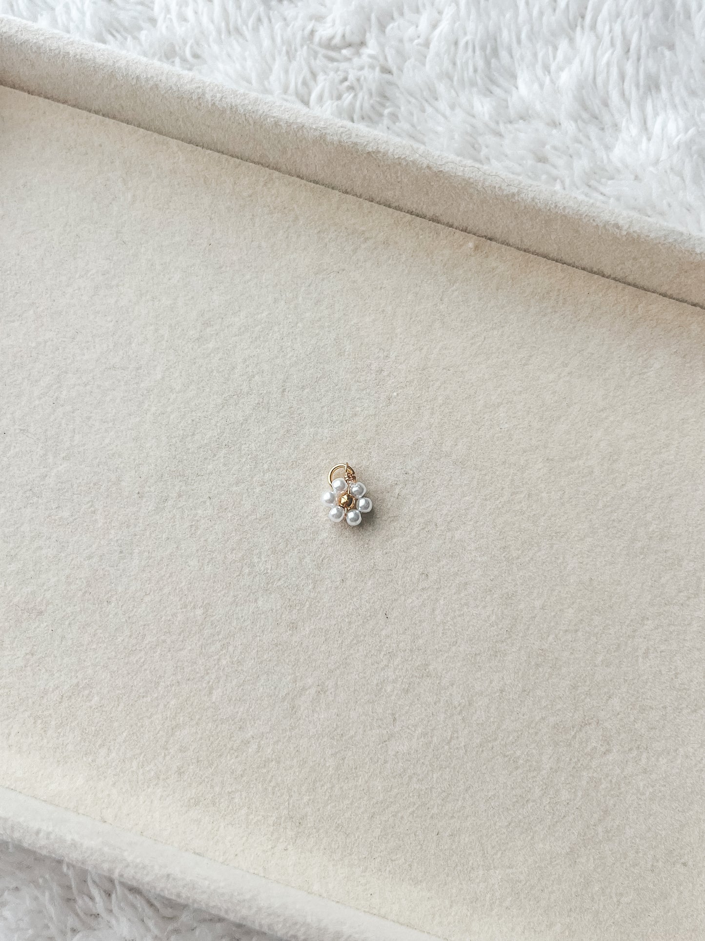 Mini Pearl Flower Charm