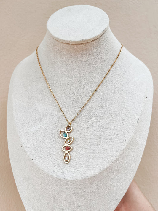 Rainbow Stone Necklace