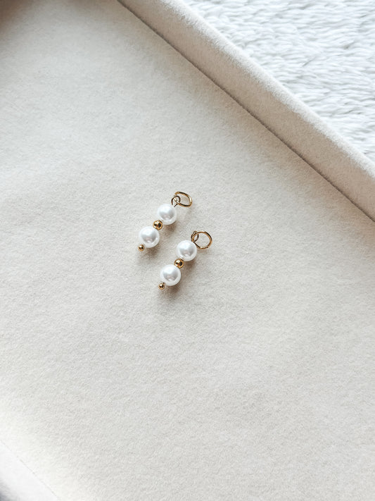 Gold & Pearl Charm
