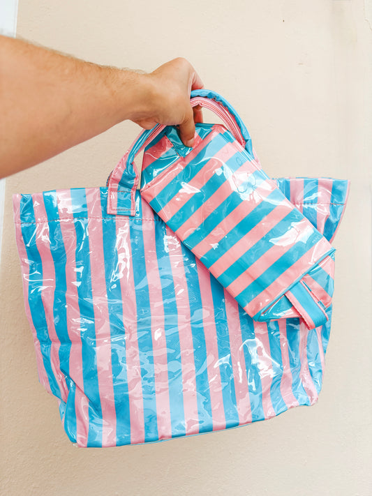Blue & Pink Bag Set