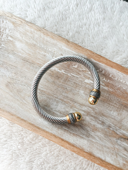 Silver Strike Bangle