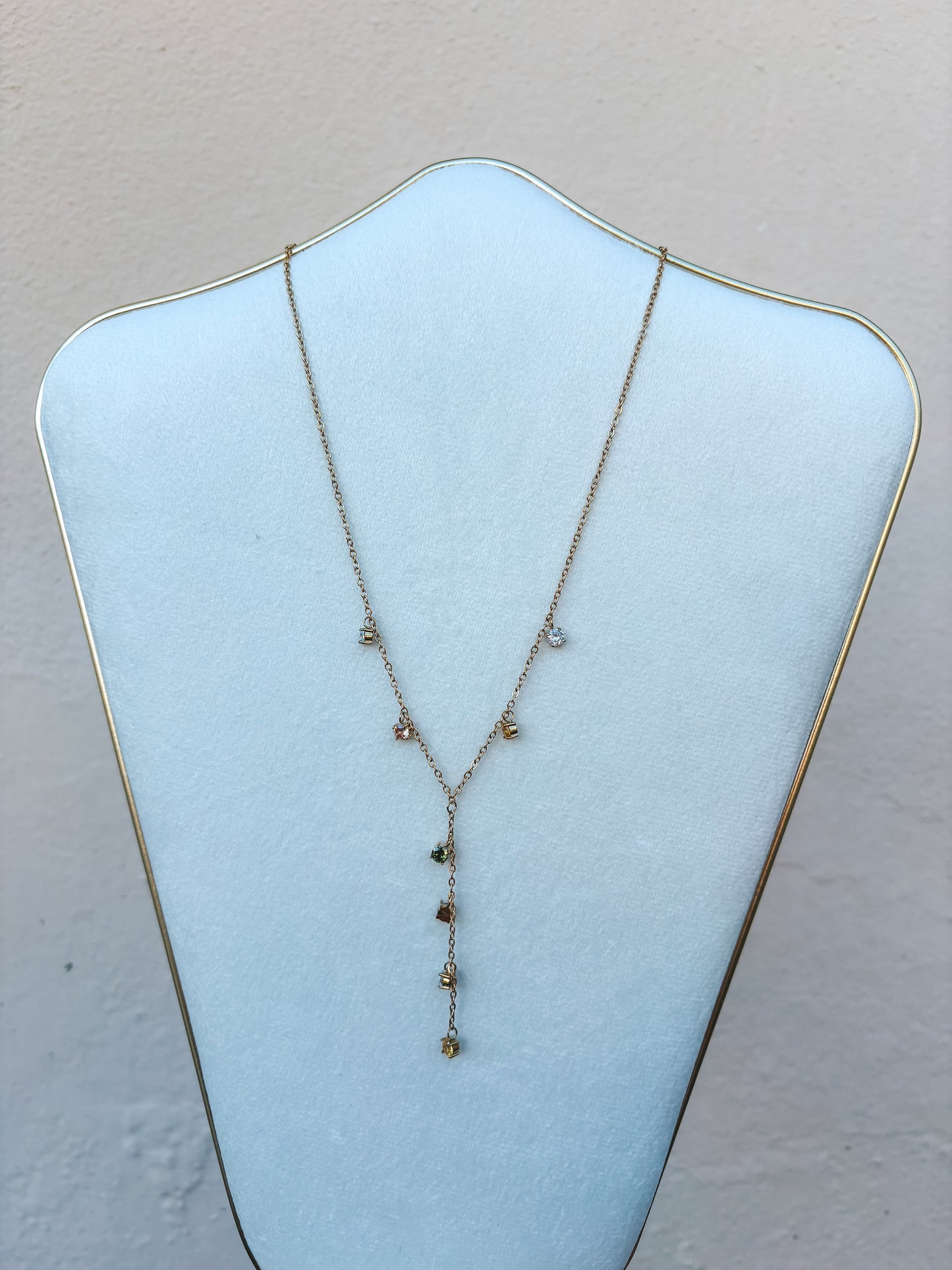 Gemstone Lariat