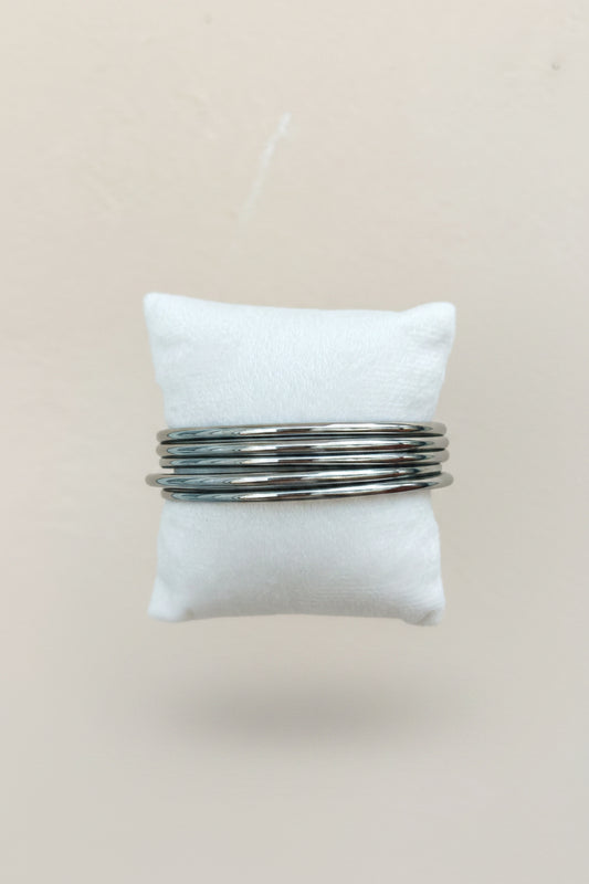 Silver Bangles Set