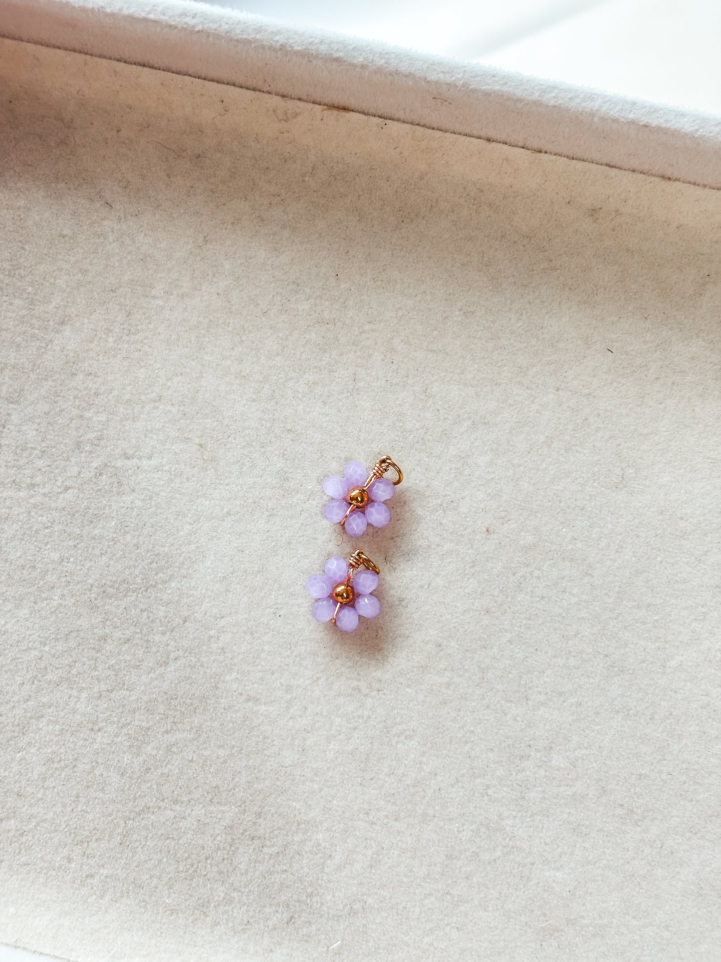 Purple Flower Charm
