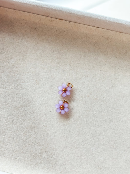 Purple Flower Charm