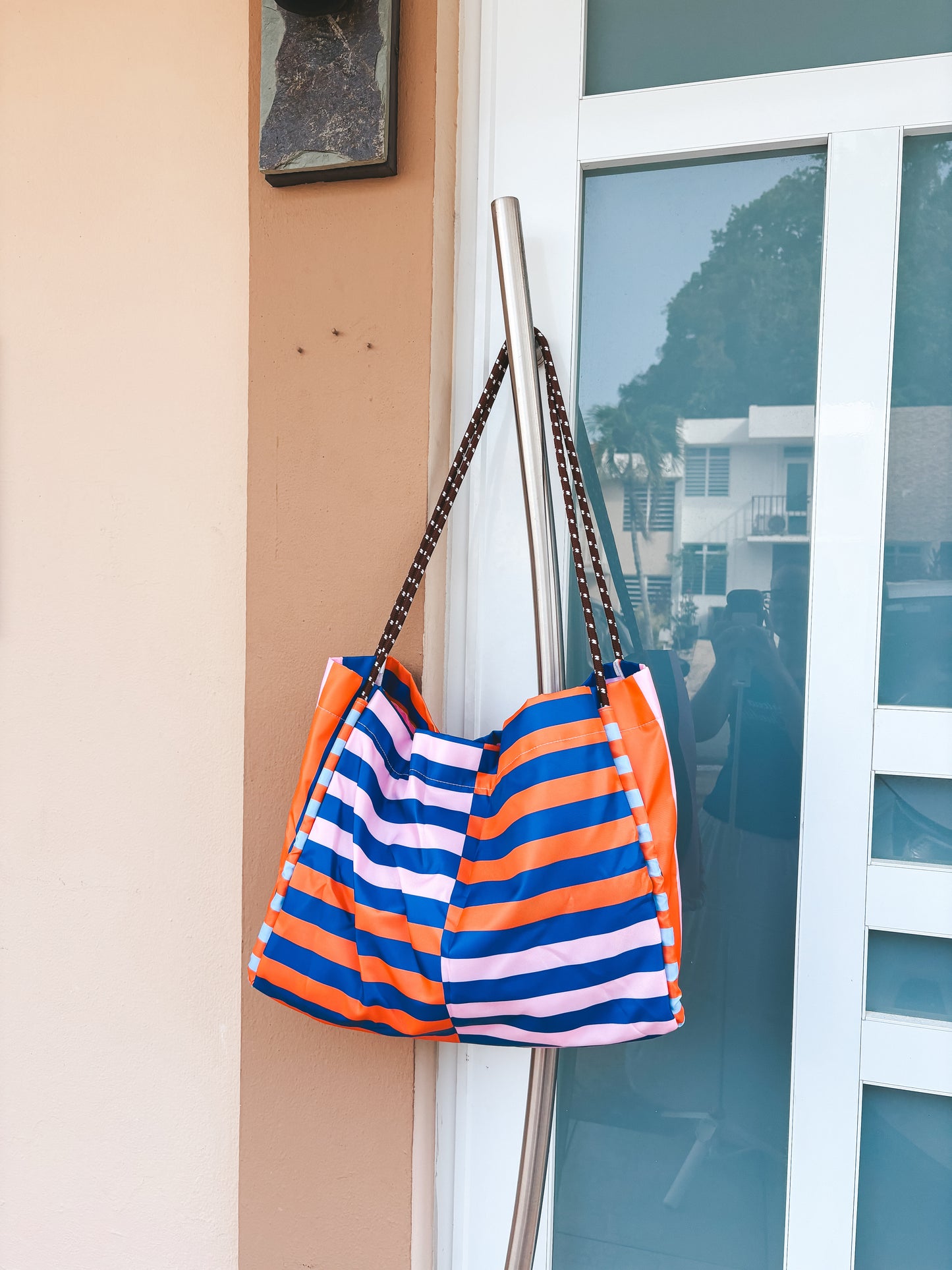 Blue & Pink Beach Bag