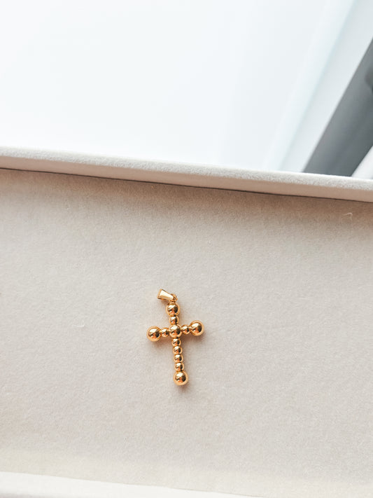 Golden Cross Charm