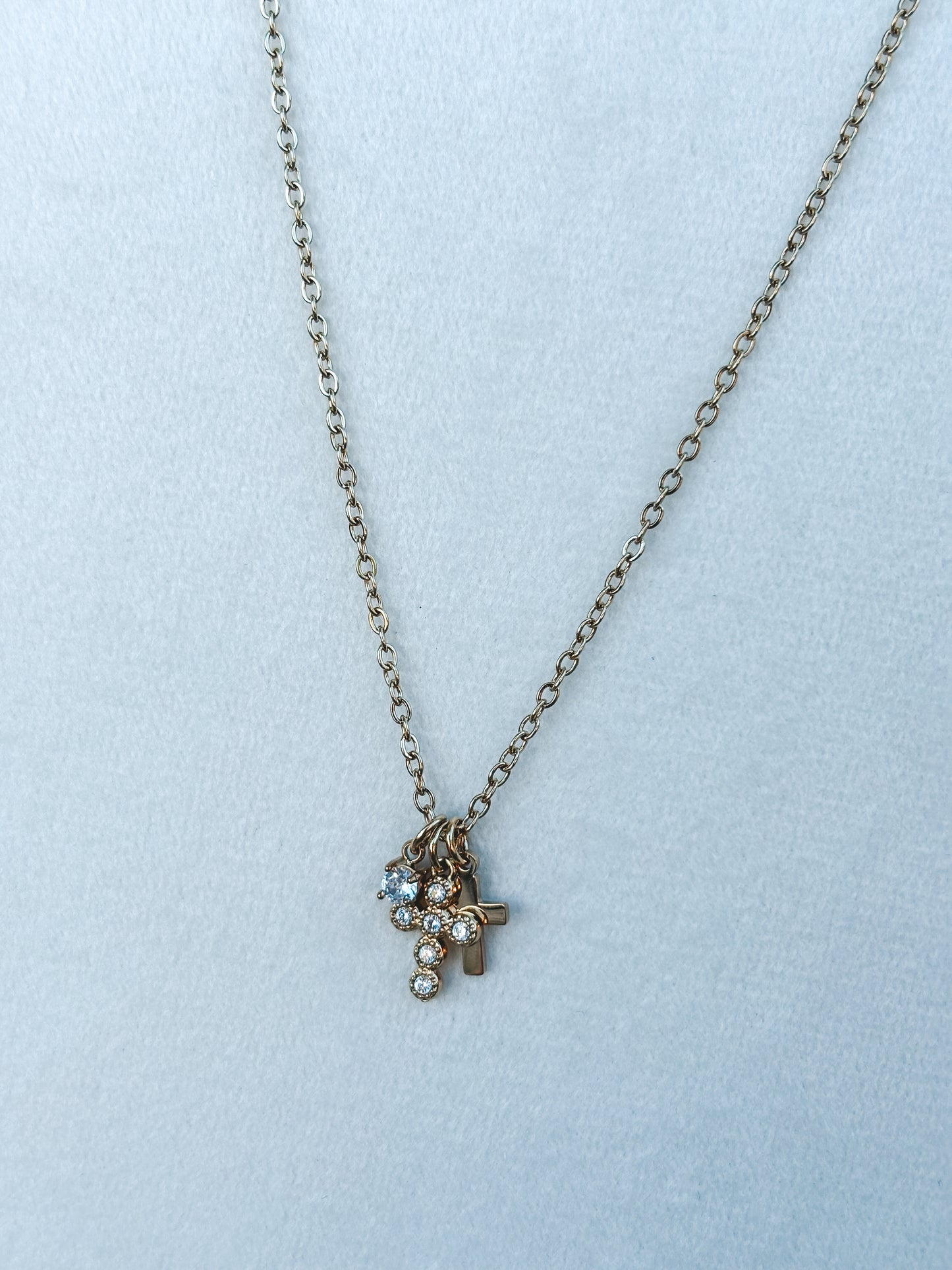 Two Cross Necklace