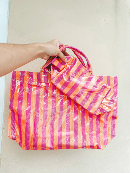 Orange & Pink Bag Set