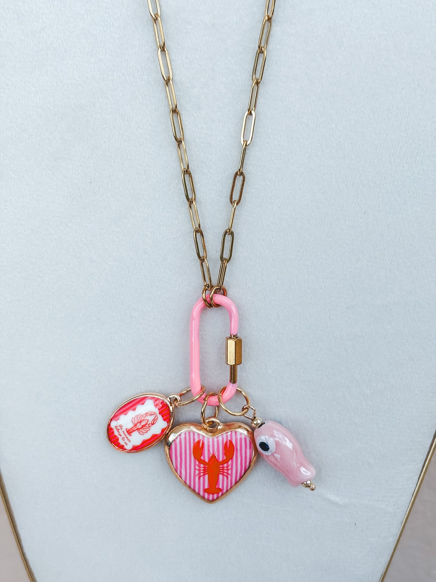 Lobster Charm Necklace