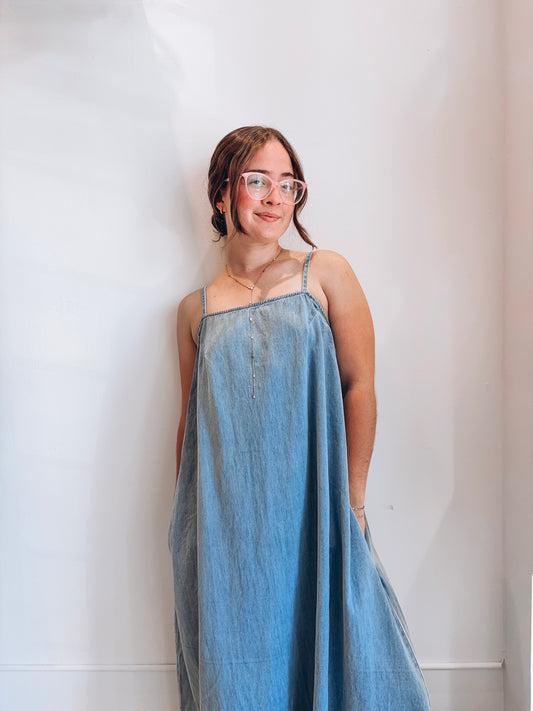 Denim Maxi Dress