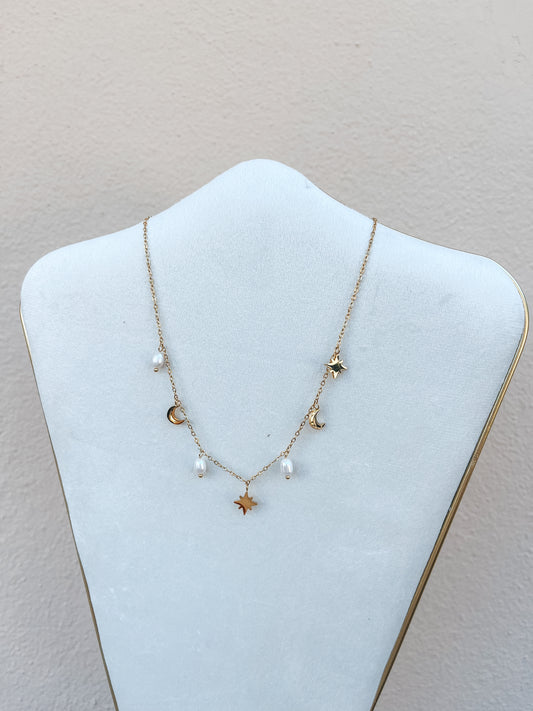 Moon & Star Necklace